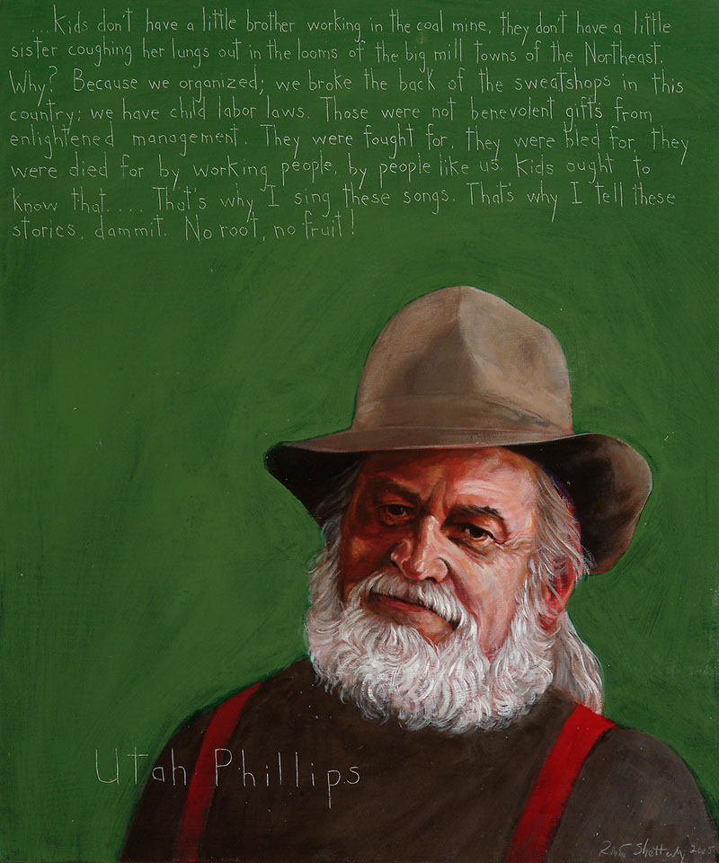 Utah Phillips Awtt Portrait
